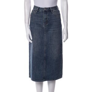 Toteme Knee Length Denim Skirt, size 27 NWT
